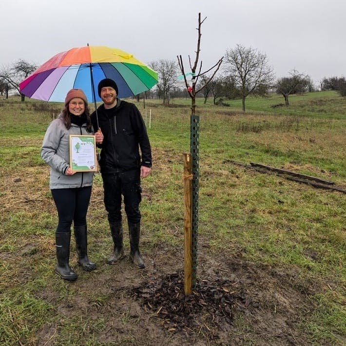 Baumspende von Franziska für die Lugredu Stiftung im Dezember 2024